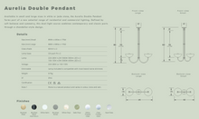 Charger l'image dans la galerie, Suspension Aurelia, double, Marz Design