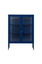 Charger l'image dans la galerie, Vitrine métal H 100 cm bleu, Mustard Made