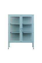 Charger l'image dans la galerie, Vitrine métal H 100 cm bleu ciel, Mustard Made