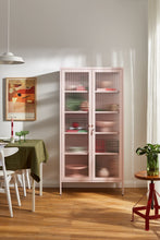 Charger l'image dans la galerie, Vitrine métal H 170 cm rose pâle, Mustard Made