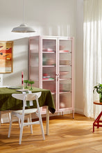 Charger l'image dans la galerie, Vitrine métal H 170 cm rose pâle, Mustard Made