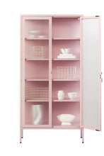 Charger l'image dans la galerie, Vitrine métal H 170 cm rose pâle, Mustard Made
