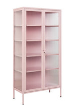 Charger l'image dans la galerie, Vitrine métal H 170 cm rose pâle, Mustard Made