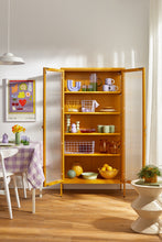 Charger l'image dans la galerie, Vitrine métal H 170 cm moutarde, Mustard Made