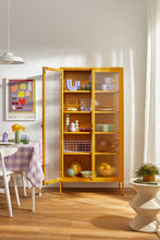 Charger l'image dans la galerie, Vitrine métal H 170 cm moutarde, Mustard Made