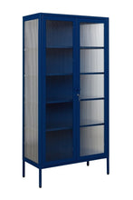 Charger l'image dans la galerie, Vitrine métal H 170 cm bleu, Mustard Made
