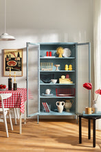 Charger l'image dans la galerie, Vitrine métal H 170 cm bleu clair, Mustard Made