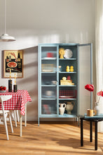 Charger l'image dans la galerie, Vitrine métal H 170 cm bleu clair, Mustard Made
