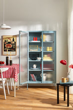 Charger l'image dans la galerie, Vitrine métal H 170 cm bleu clair, Mustard Made