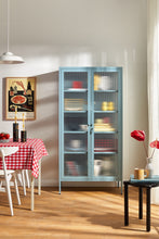 Charger l'image dans la galerie, Vitrine métal H 170 cm bleu clair, Mustard Made