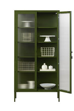 Charger l'image dans la galerie, Vitrine métal H 170 cm olive, Mustard Made