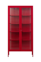 Charger l'image dans la galerie, Vitrine métal H 170 cm rouge, Mustard Made
