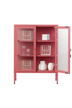 Charger l'image dans la galerie, Vitrine métal H 100 cm rose, Mustard Made