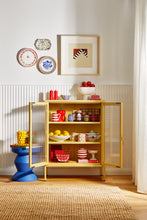 Charger l'image dans la galerie, Vitrine métal H 100 cm moutarde, Mustard Made