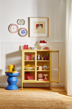 Charger l'image dans la galerie, Vitrine métal H 100 cm moutarde, Mustard Made