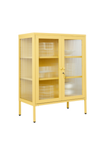 Charger l'image dans la galerie, Vitrine métal H 100 cm jaune, Mustard Made