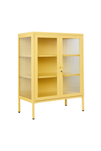Charger l'image dans la galerie, Vitrine métal H 100 cm jaune, Mustard Made