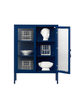 Charger l'image dans la galerie, Vitrine métal H 100 cm bleu, Mustard Made