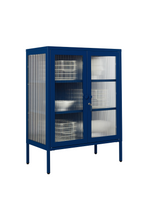 Charger l'image dans la galerie, Vitrine métal H 100 cm bleu, Mustard Made