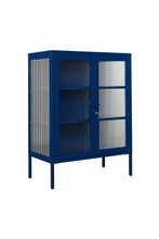 Charger l'image dans la galerie, Vitrine métal H 100 cm bleu, Mustard Made