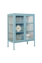 Charger l'image dans la galerie, Vitrine métal H 100 cm bleu ciel, Mustard Made