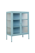Charger l'image dans la galerie, Vitrine métal H 100 cm bleu ciel, Mustard Made