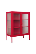 Charger l'image dans la galerie, Vitrine métal H 100 cm rouge, Mustard Made