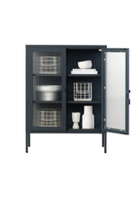 Charger l'image dans la galerie, Vitrine métal H 100 cm ardoise, Mustard Made