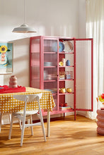 Charger l'image dans la galerie, Vitrine métal H 170 cm rose, Mustard Made