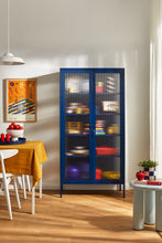 Charger l'image dans la galerie, Vitrine métal H 170 cm bleu, Mustard Made