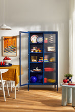 Charger l'image dans la galerie, Vitrine métal H 170 cm bleu, Mustard Made