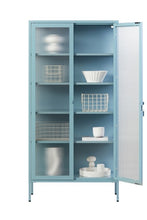 Charger l'image dans la galerie, Vitrine métal H 170 cm bleu clair, Mustard Made