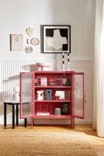 Charger l'image dans la galerie, Vitrine métal H 100 cm rose, Mustard Made