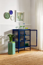 Charger l'image dans la galerie, Vitrine métal H 100 cm bleu, Mustard Made