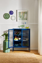 Charger l'image dans la galerie, Vitrine métal H 100 cm bleu, Mustard Made
