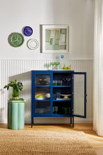 Charger l'image dans la galerie, Vitrine métal H 100 cm bleu, Mustard Made