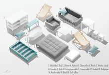 Charger l'image dans la galerie, Maison de poupées design, bois