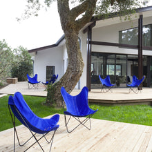 Charger l'image dans la galerie, Fauteuil AA, coton bleu roi