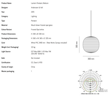 Charger l'image dans la galerie, Suspension Lantern, New Works