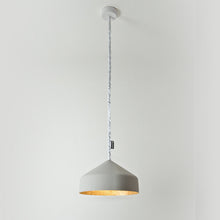 Charger l'image dans la galerie, Suspension cloche, gris et or