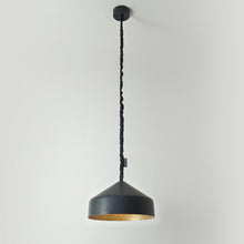 Charger l'image dans la galerie, Suspension cloche, noir et or