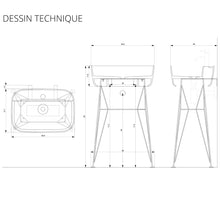 Charger l'image dans la galerie, Lavabo design Gus, ex.t