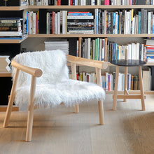 Charger l'image dans la galerie, Fauteuil design Altay cuir noir, Coédition