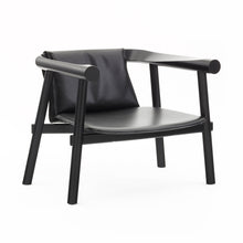 Charger l'image dans la galerie, Fauteuil design Altay cuir noir, Coédition