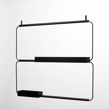 Charger l'image dans la galerie, Étagère à suspendre noir Nudo, Ex.t