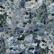 Charger l'image dans la galerie, Suspension origami, motif fleurs bleues