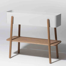 Charger l'image dans la galerie, Jardinière design métal et bois