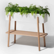 Charger l'image dans la galerie, Jardinière design métal et bois