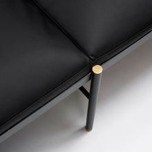 Charger l'image dans la galerie, Banquette design cuir noir, EX.T