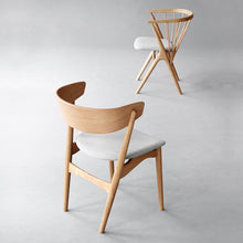 Charger l'image dans la galerie, Fauteuil design, Sibast N°7, bois clair et cuir beige